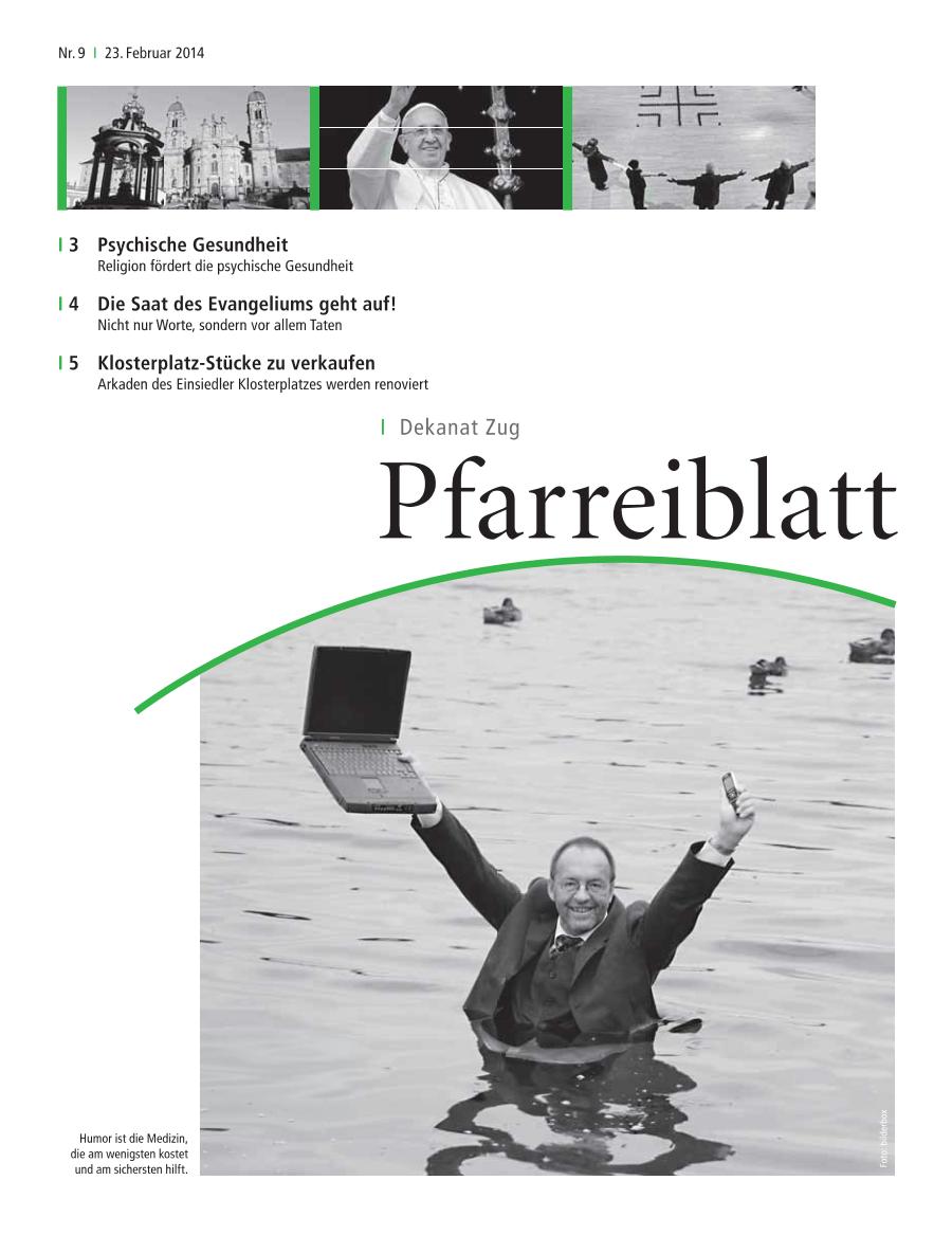 Cover Pfarreiblatt Zug, Nr. 09 2014