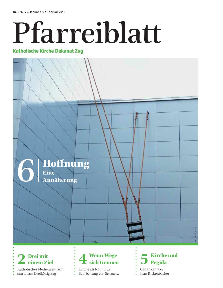Cover Pfarreiblatt Zug, Nr. 05/06 2015