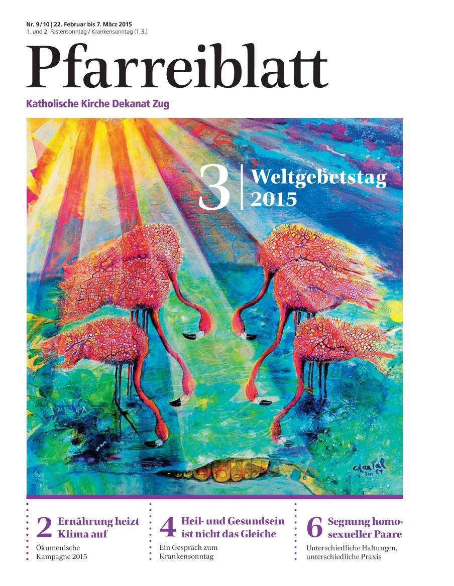Cover Pfarreiblatt Zug, Nr. 09/10 2015