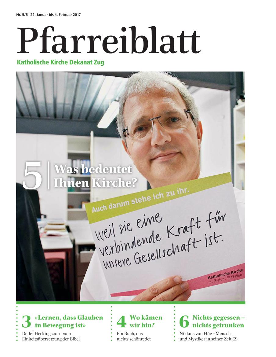 Cover Pfarreiblatt Zug, Nr. 05/06 2017