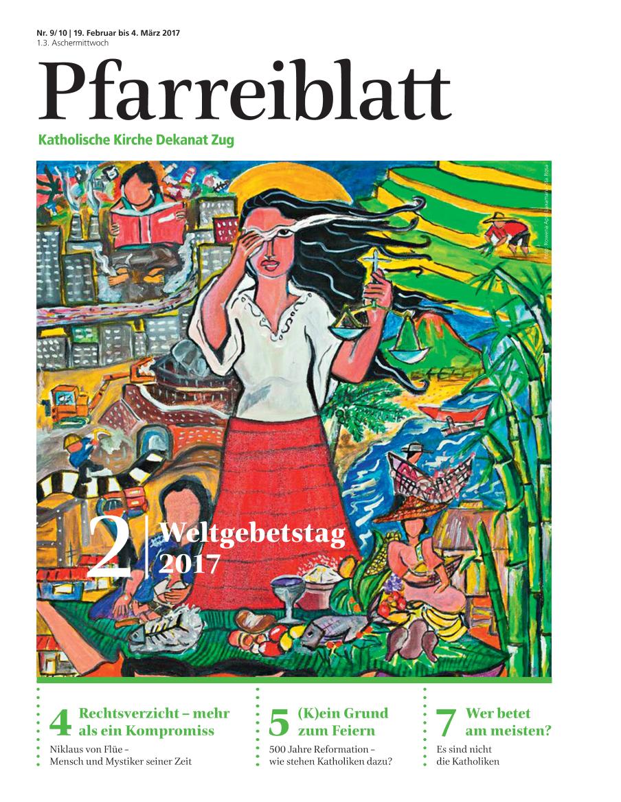 Cover Pfarreiblatt Zug, Nr. 09/10 2017