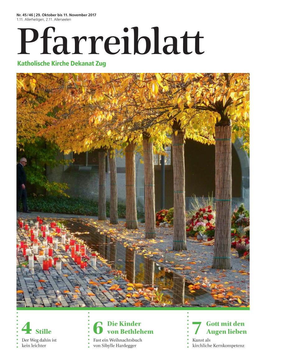 Cover Pfarreiblatt Zug, Nr. 45/46 2017