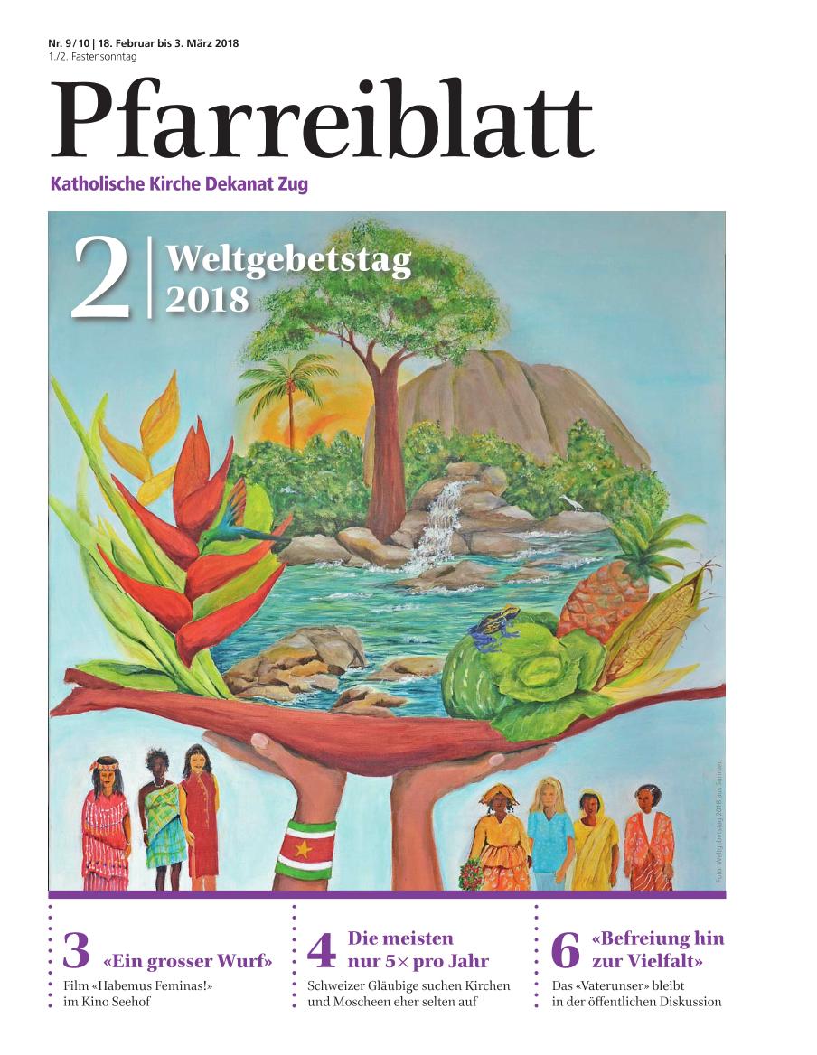 Cover Pfarreiblatt Zug, Nr. 09/10 2018