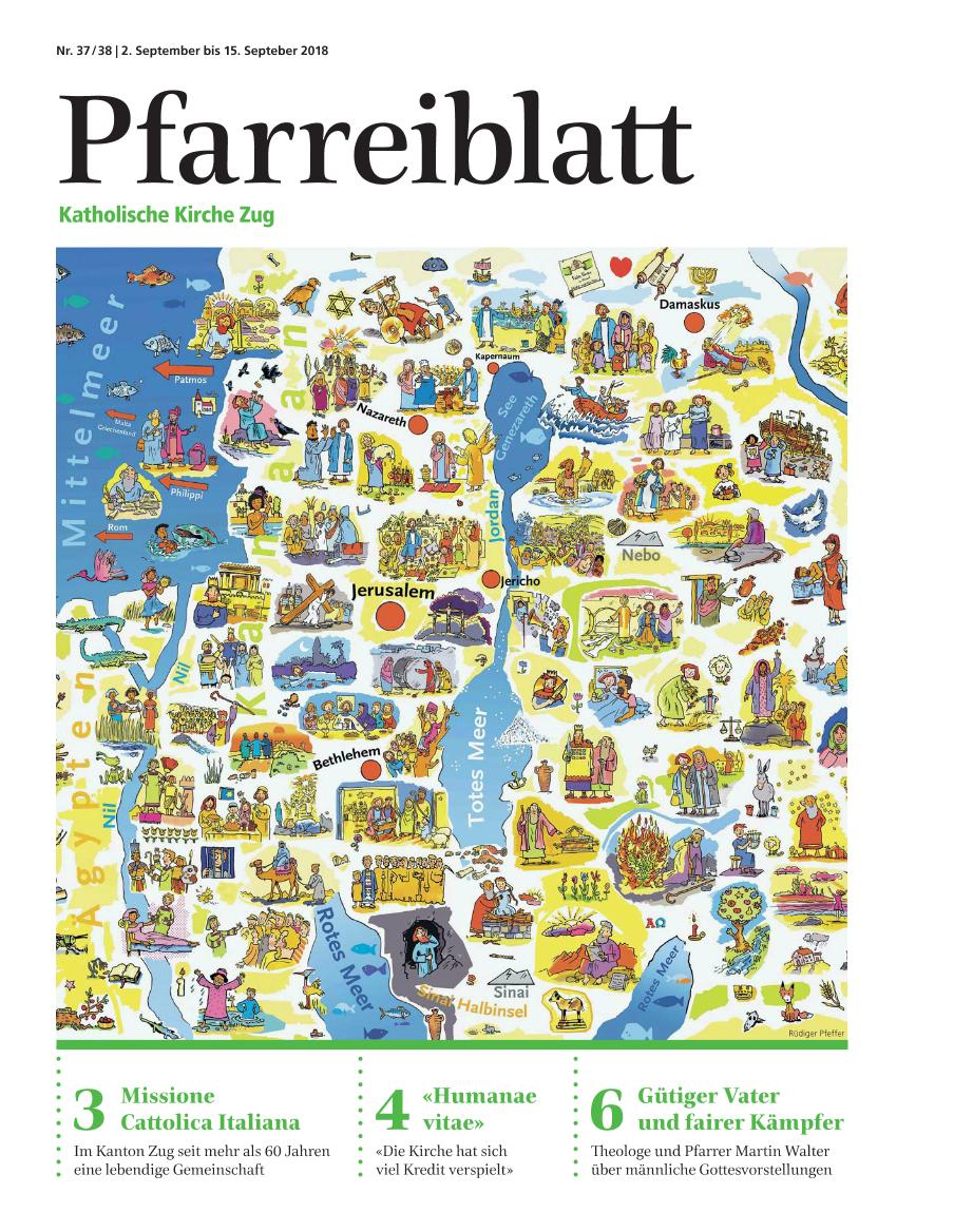 Cover Pfarreiblatt Zug, Nr. 37/38 2018