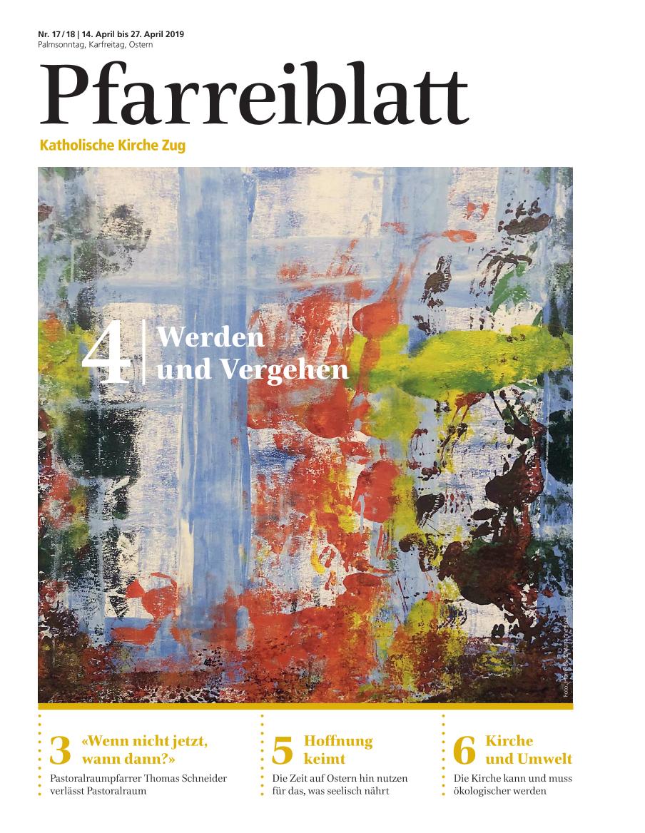 Cover Pfarreiblatt Zug, Nr. 17/18 2019