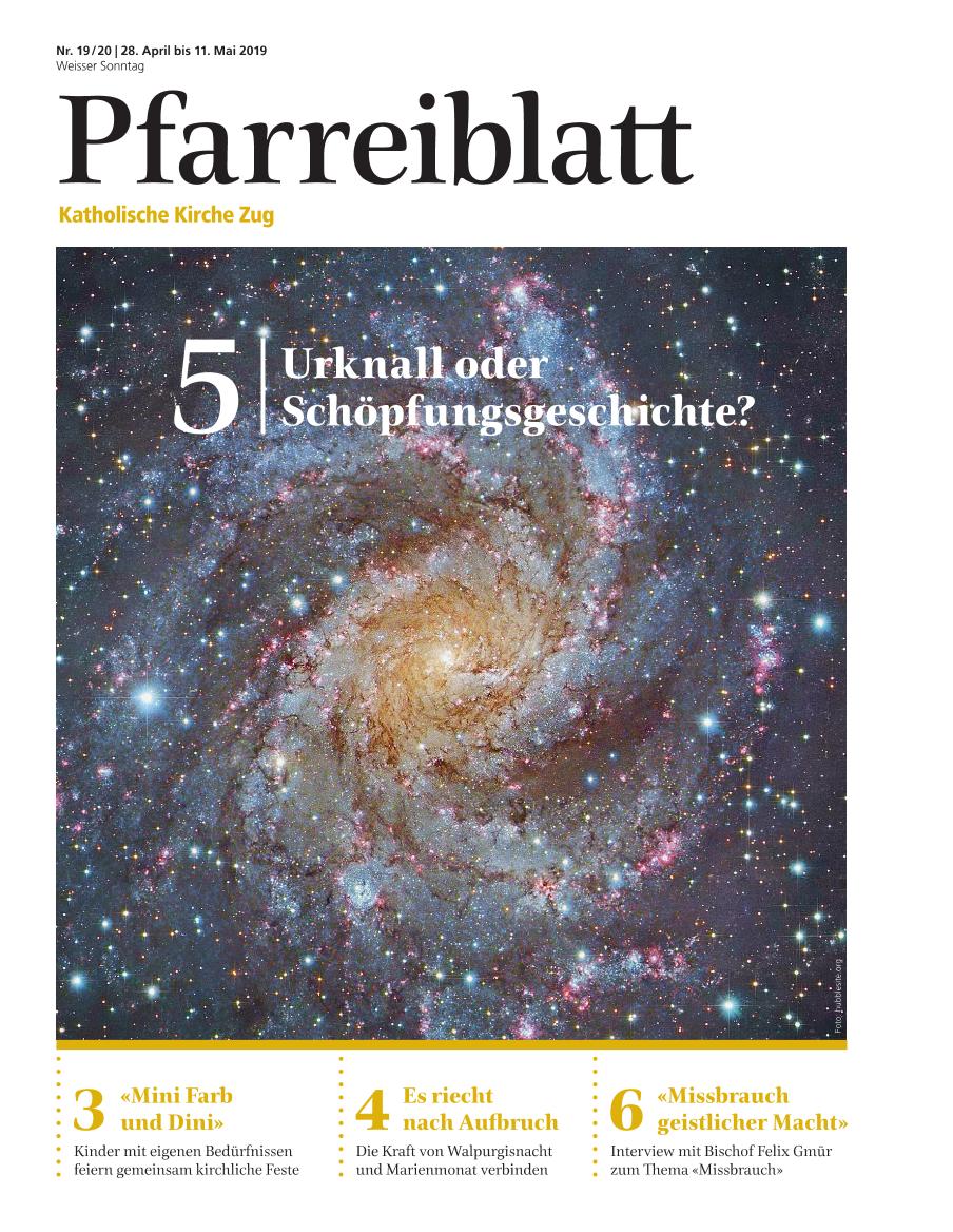Cover Pfarreiblatt Zug, Nr. 19/20 2019