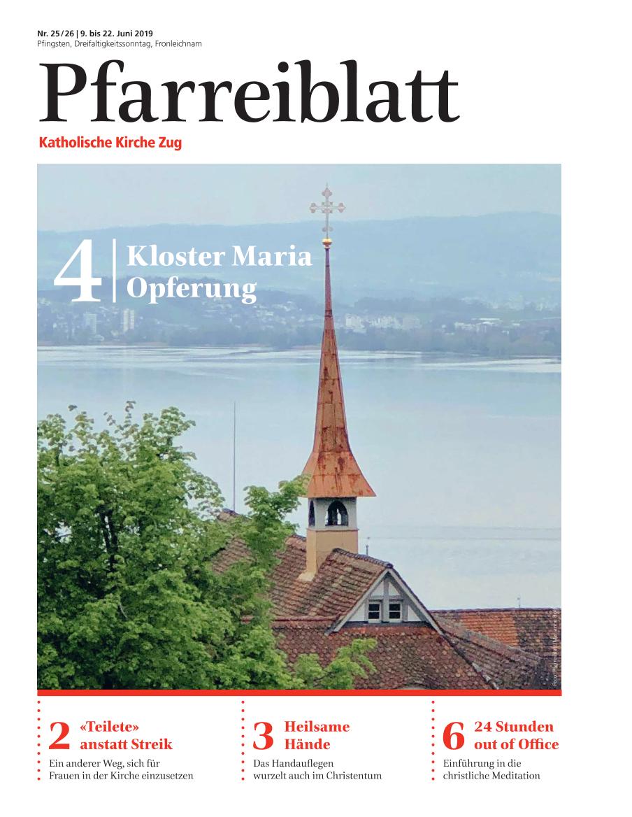 Cover Pfarreiblatt Zug, Nr. 25/26 2019