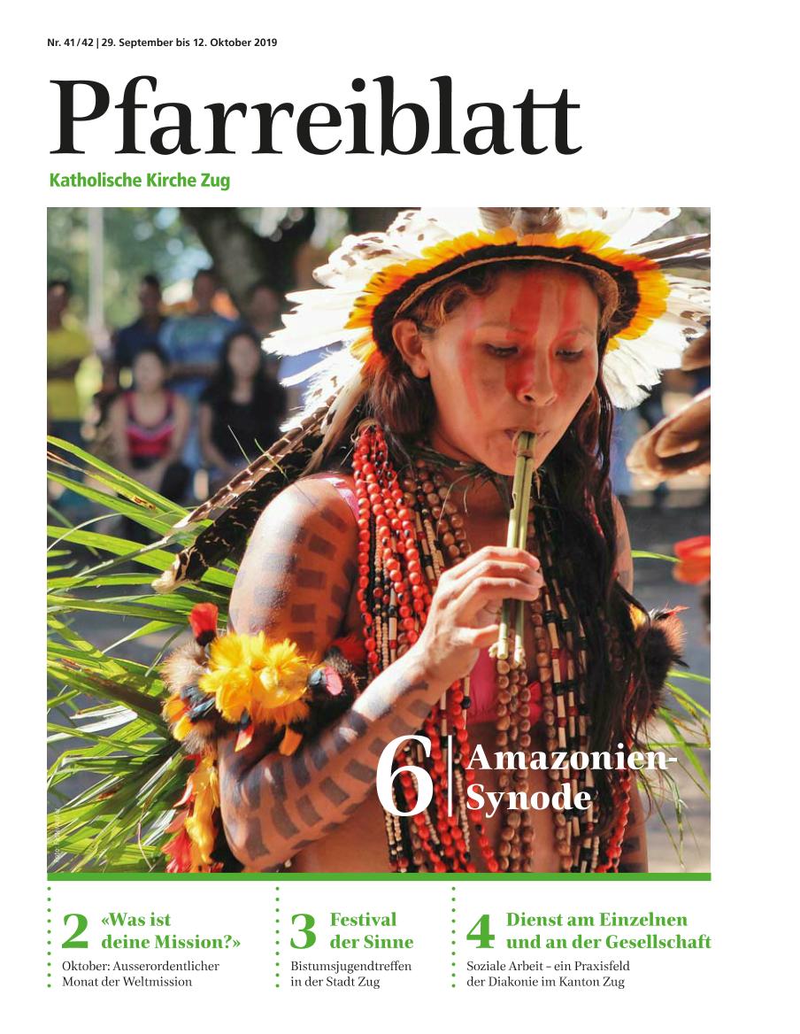 Cover Pfarreiblatt Zug, Nr. 41/42 2019
