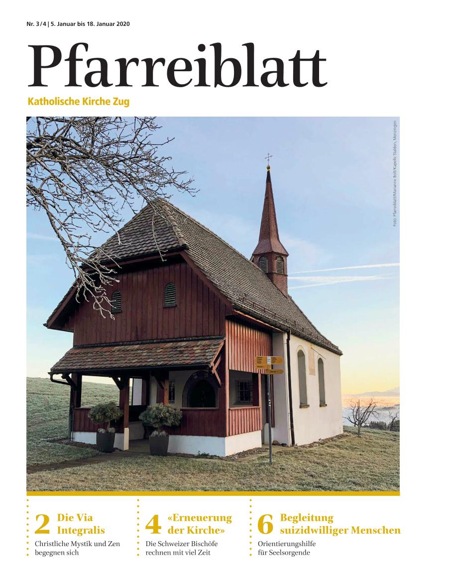 Cover Pfarreiblatt Zug, Nr. 03/04 2020