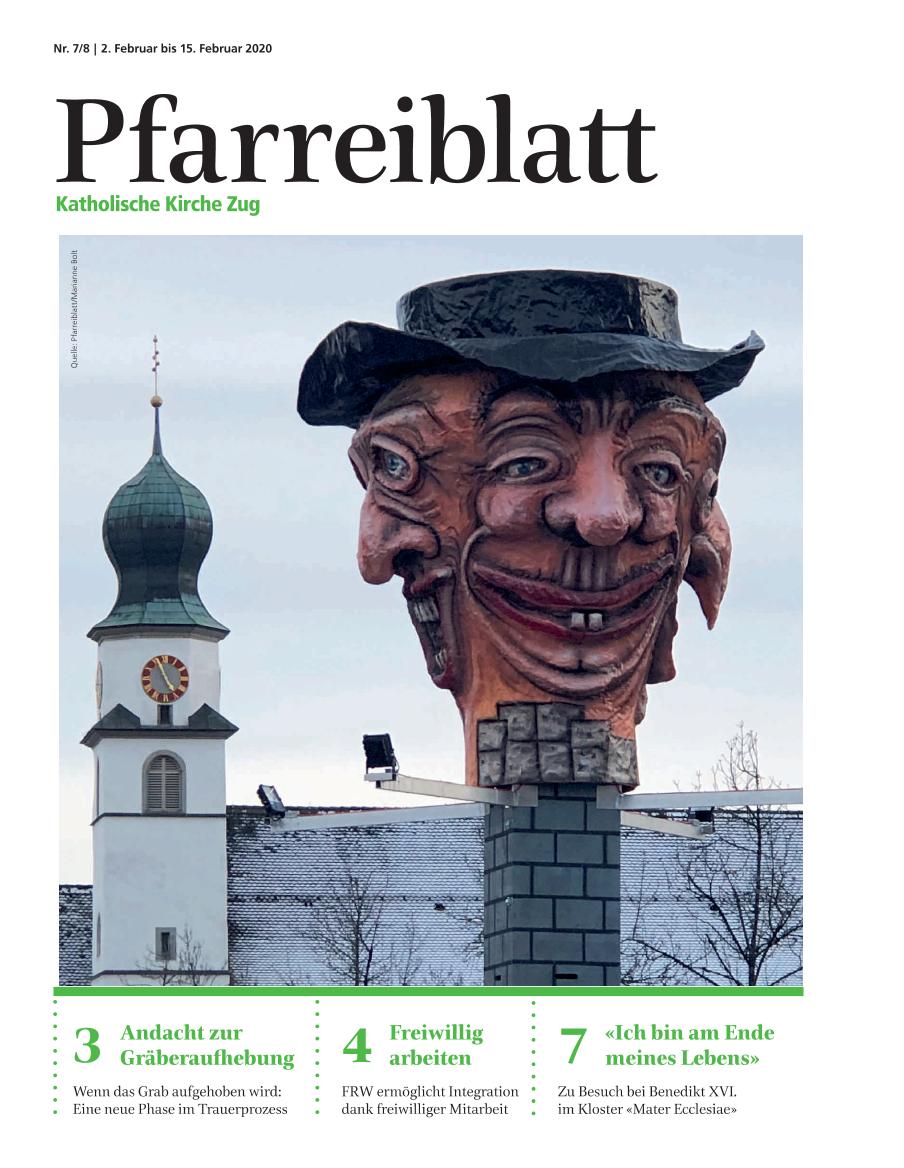 Cover Pfarreiblatt Zug, Nr. 07/08 2020