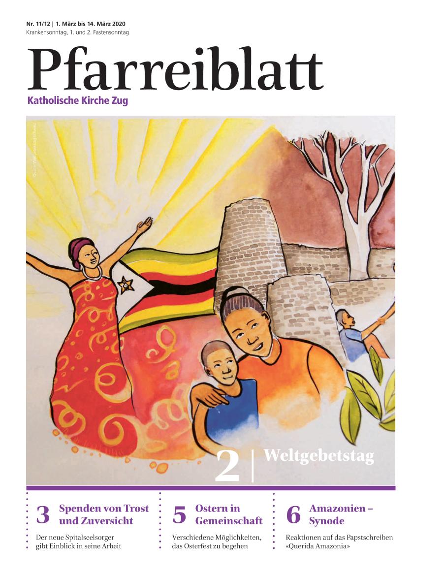 Cover Pfarreiblatt Zug, Nr. 11/12 2020