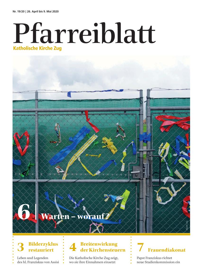 Cover Pfarreiblatt Zug, Nr. 19/20 2020
