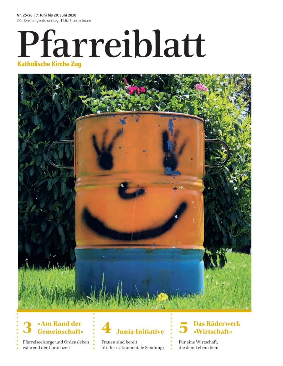 Cover Pfarreiblatt Zug, Nr. 25/26 2020