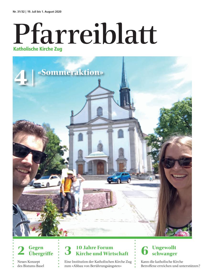 Cover Pfarreiblatt Zug, Nr. 31/32 2020