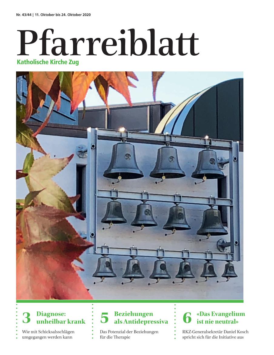 Cover Pfarreiblatt Zug, Nr. 43/44 2020