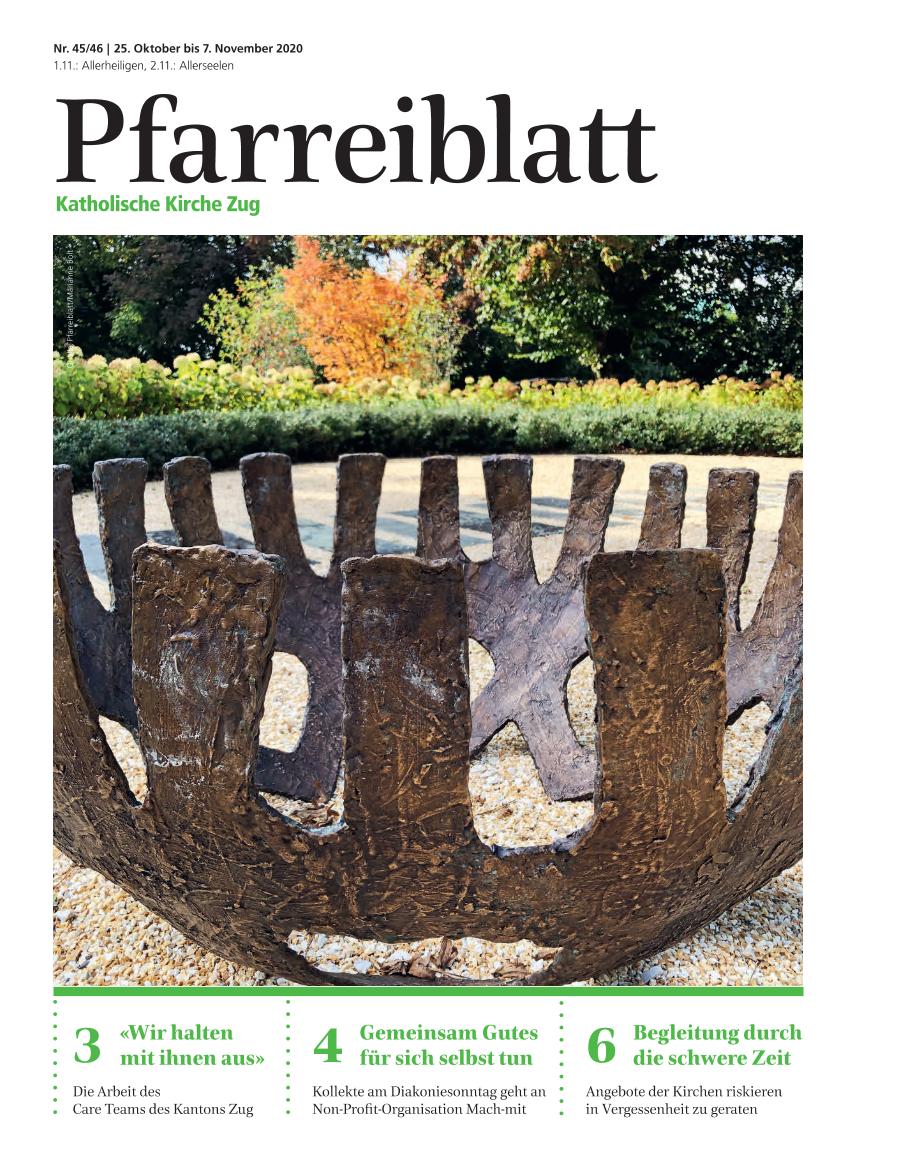 Cover Pfarreiblatt Zug, Nr. 45/46 2020