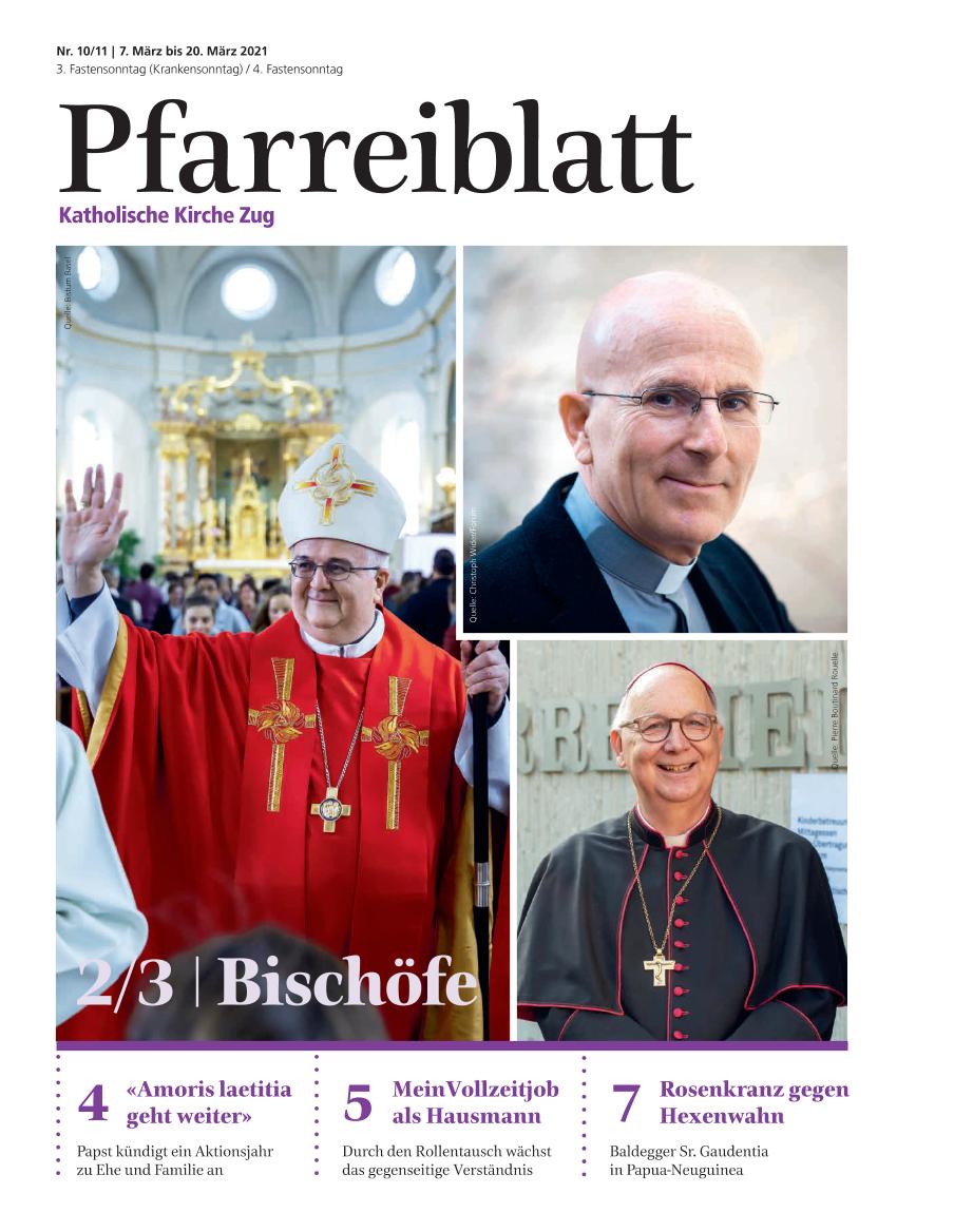 Cover Pfarreiblatt Zug, Nr. 10/11 2021