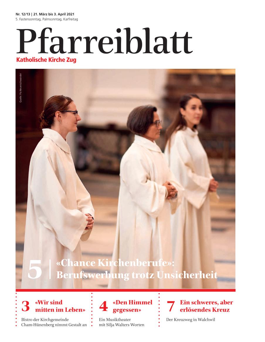 Cover Pfarreiblatt Zug, Nr. 12/13 2021