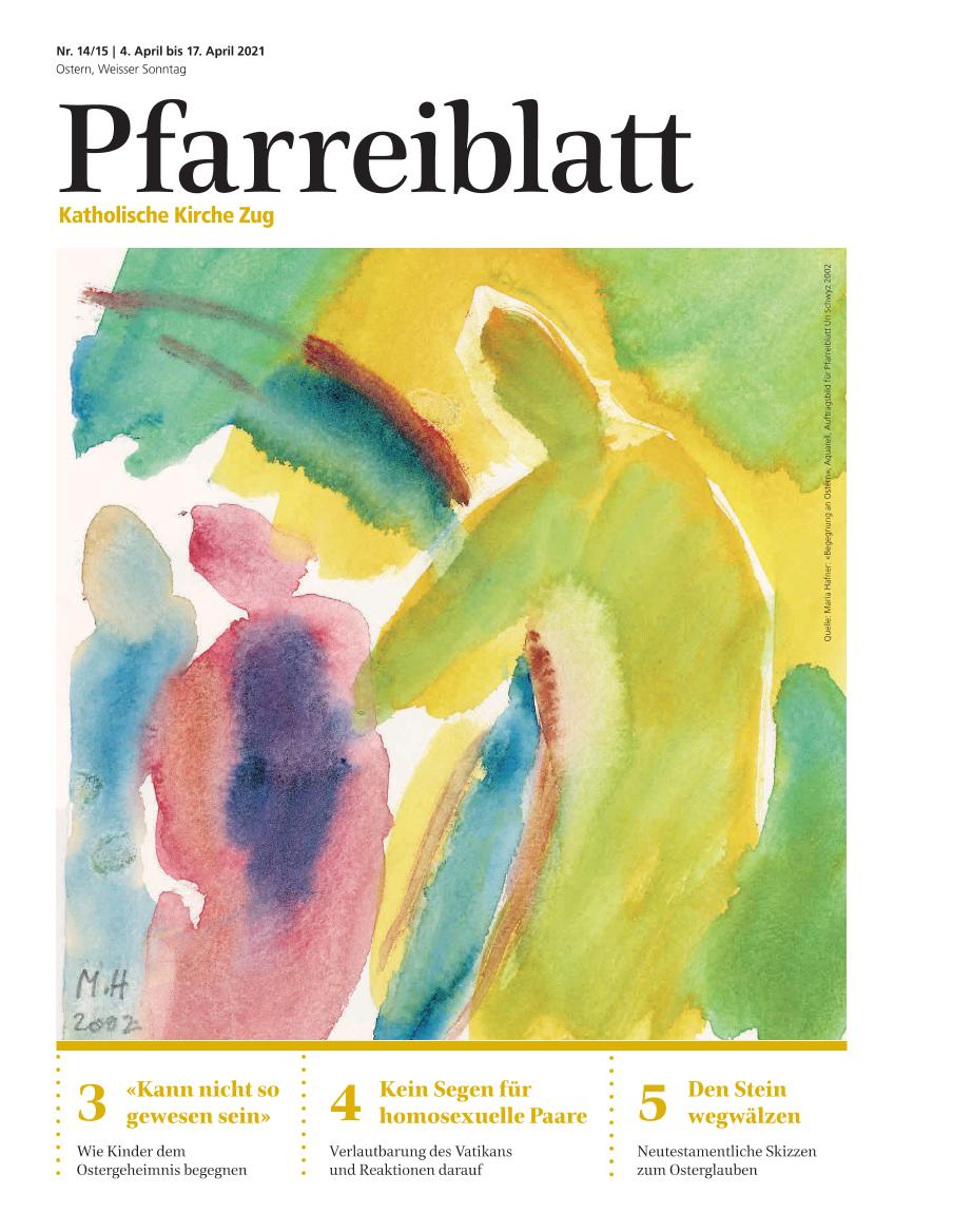 Cover Pfarreiblatt Zug, Nr. 14/15 2021