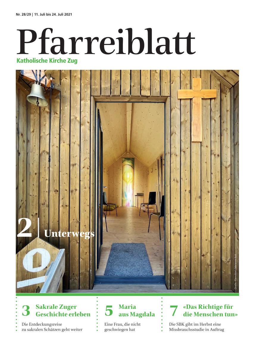 Cover Pfarreiblatt Zug, Nr. 28/29 2021