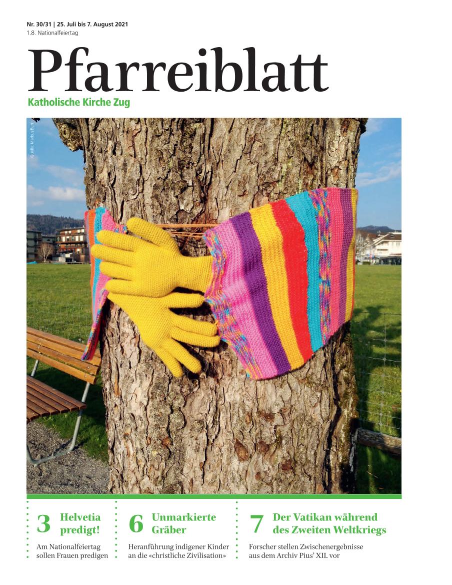 Cover Pfarreiblatt Zug, Nr. 30/31 2021