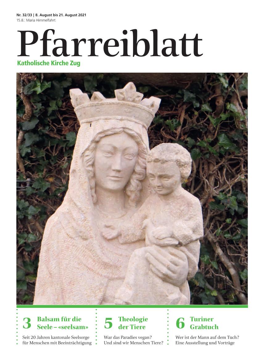 Cover Pfarreiblatt Zug, Nr. 32/33 2021