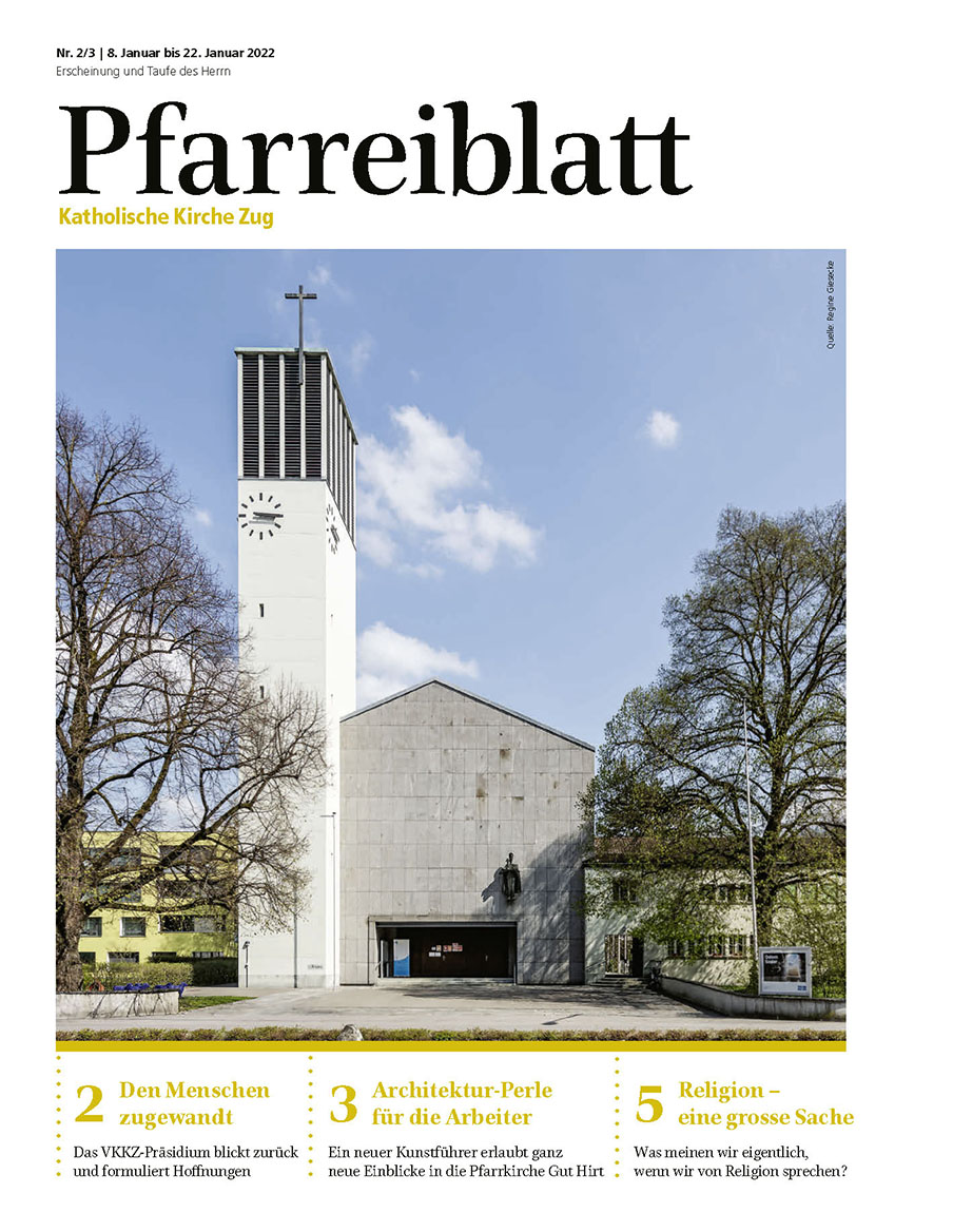 Cover Pfarreiblatt Zug, Nr. 02/03 2022