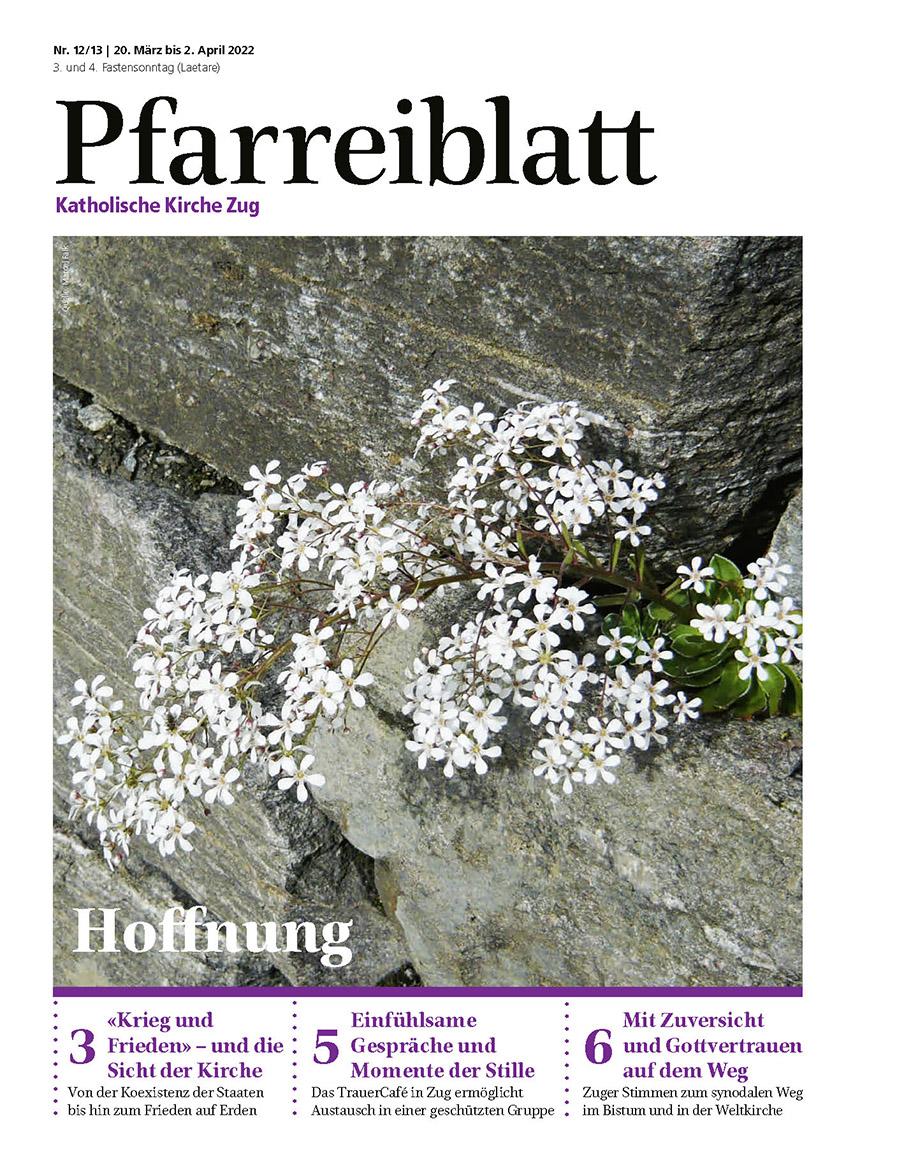 Cover Pfarreiblatt Zug, Nr. 12/13 2022