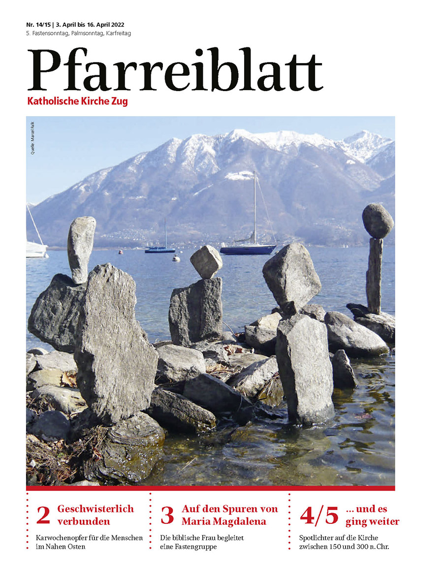 Cover Pfarreiblatt Zug, Nr. 14/15 2022