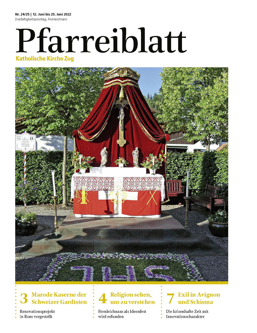 Cover Pfarreiblatt Zug, Nr. 24/25 2022