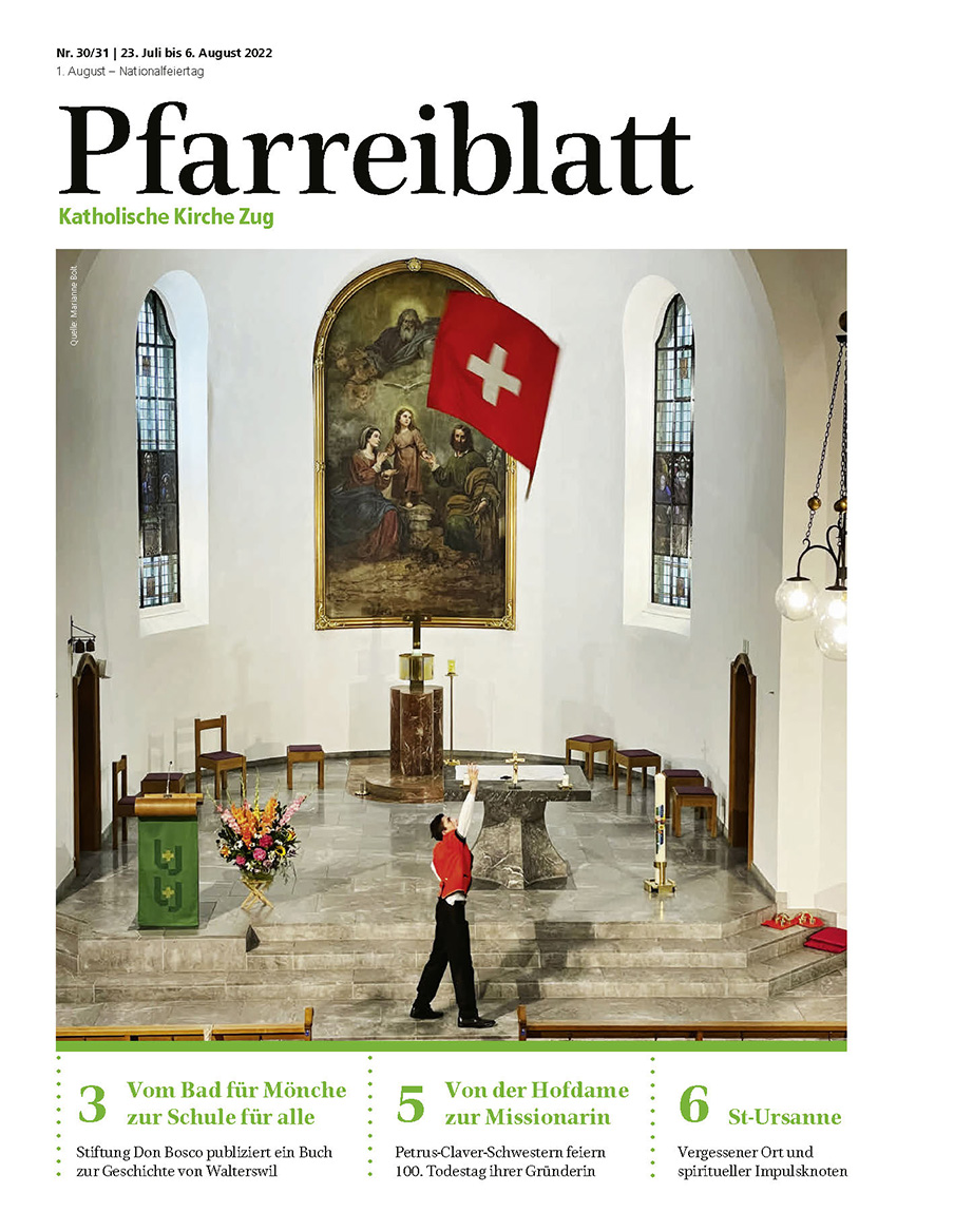 Cover Pfarreiblatt Zug, Nr. 30/31 2022
