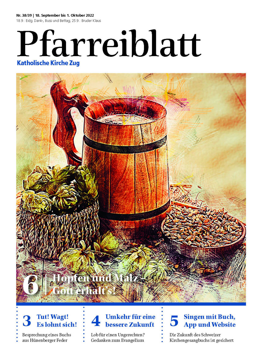 Cover Pfarreiblatt Zug, Nr. 38/39 2022