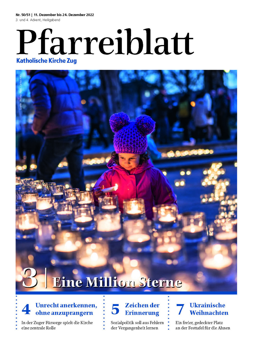 Cover Pfarreiblatt Zug, Nr. 50/51 2022