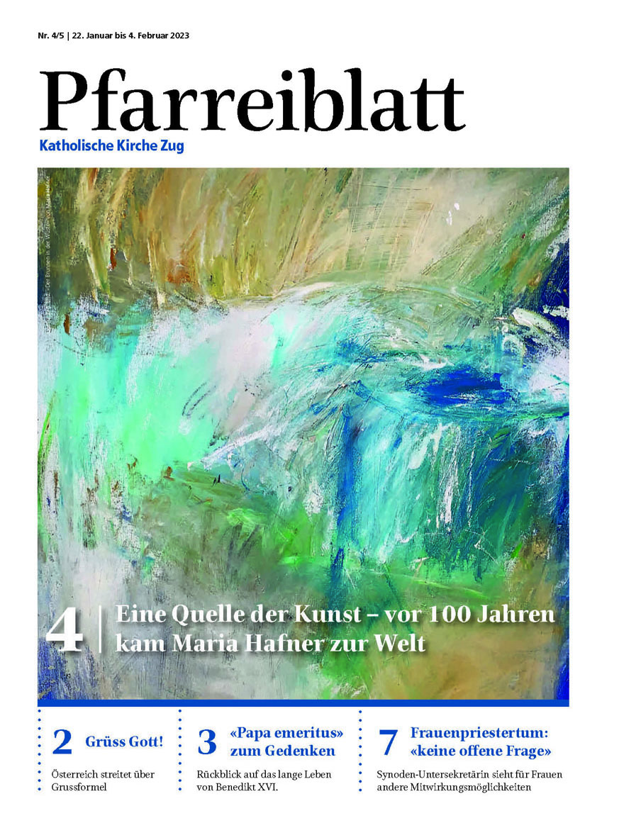 Cover Pfarreiblatt Zug, Nr. 04/05 2023