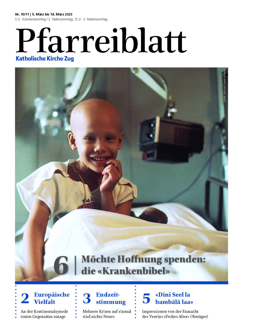 Cover Pfarreiblatt Zug, Nr. 10/11 2023