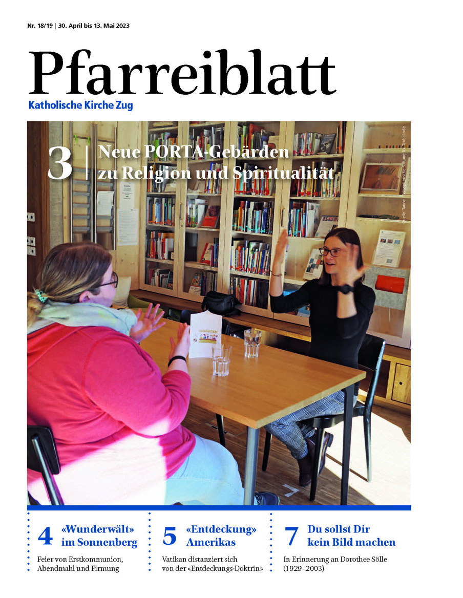 Cover Pfarreiblatt Zug, Nr. 18/19 2023
