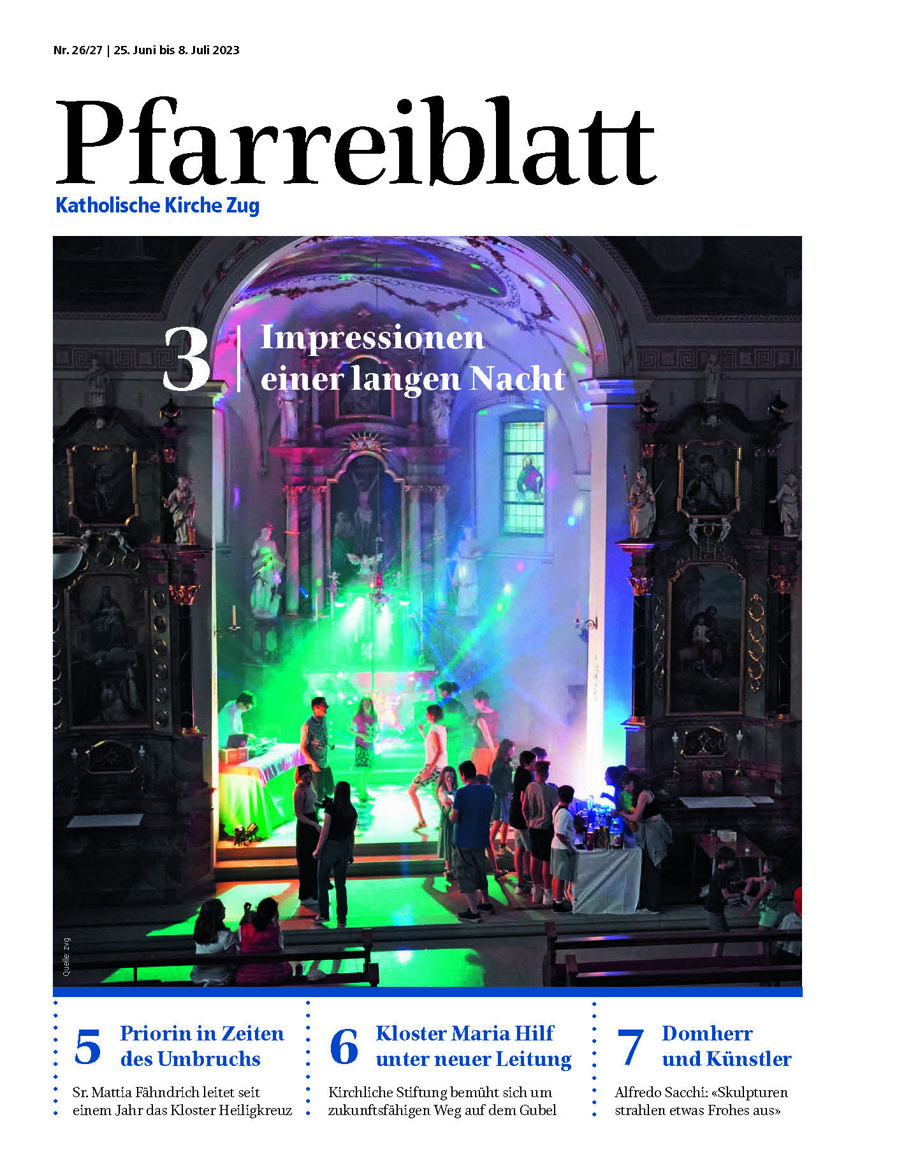 Cover Pfarreiblatt Zug, Nr. 26/27 2023