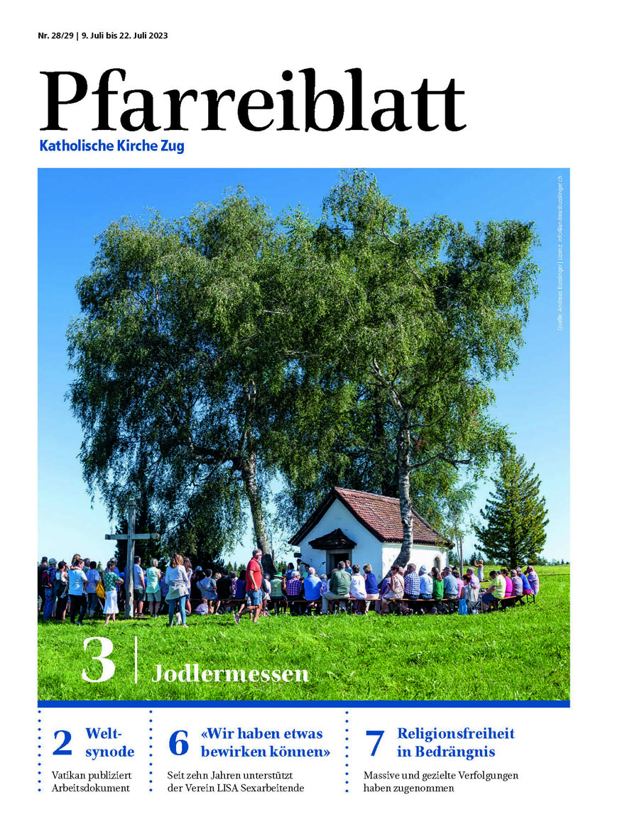 Cover Pfarreiblatt Zug, Nr. 28/29 2023