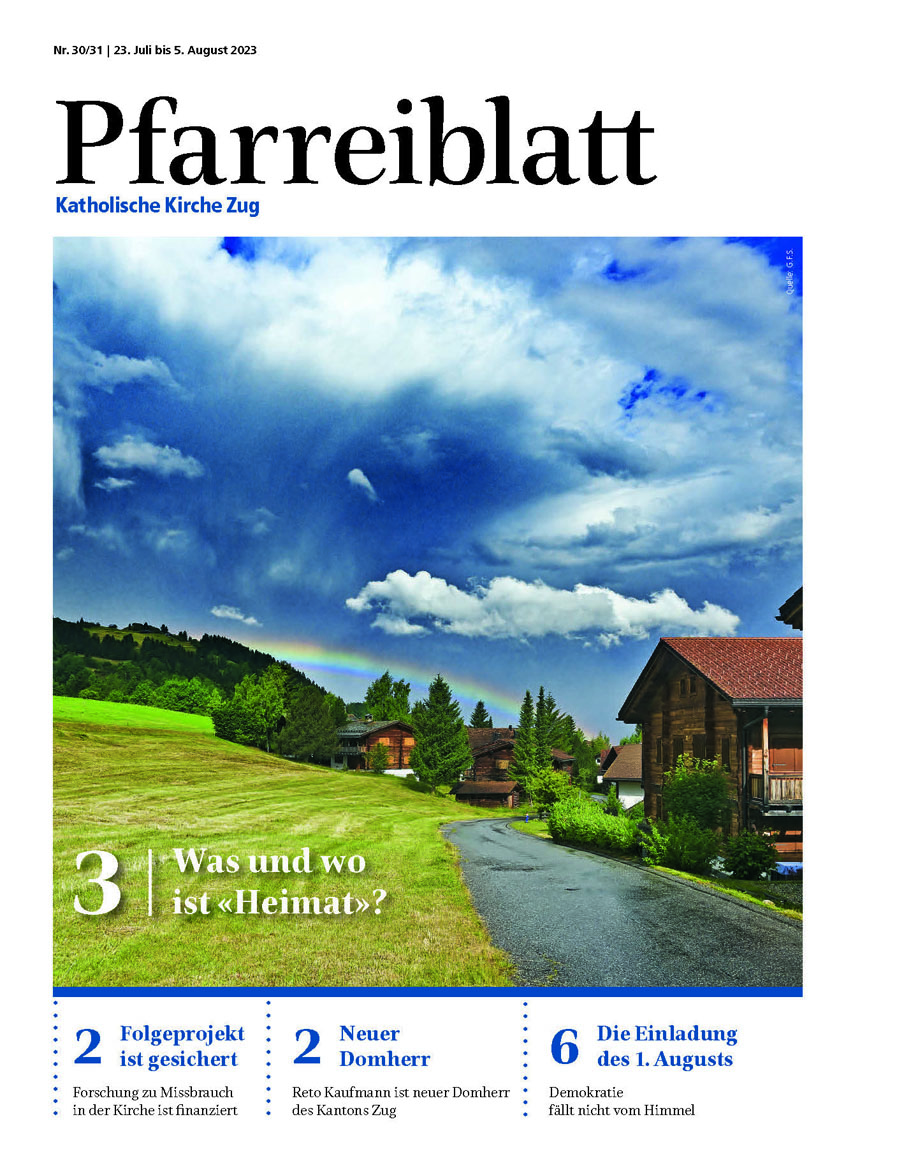 Cover Pfarreiblatt Zug, Nr. 30/31 2023