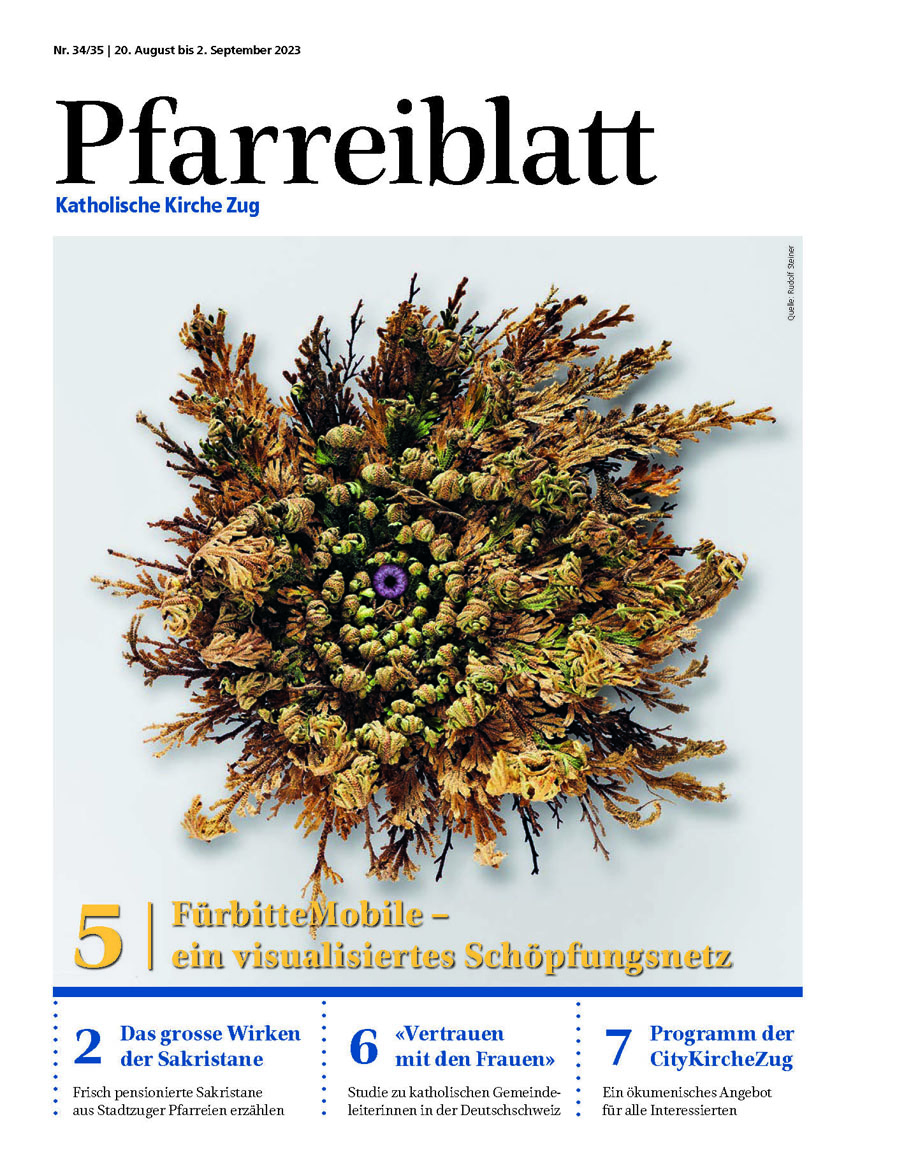 Cover Pfarreiblatt Zug, Nr. 34/35 2023