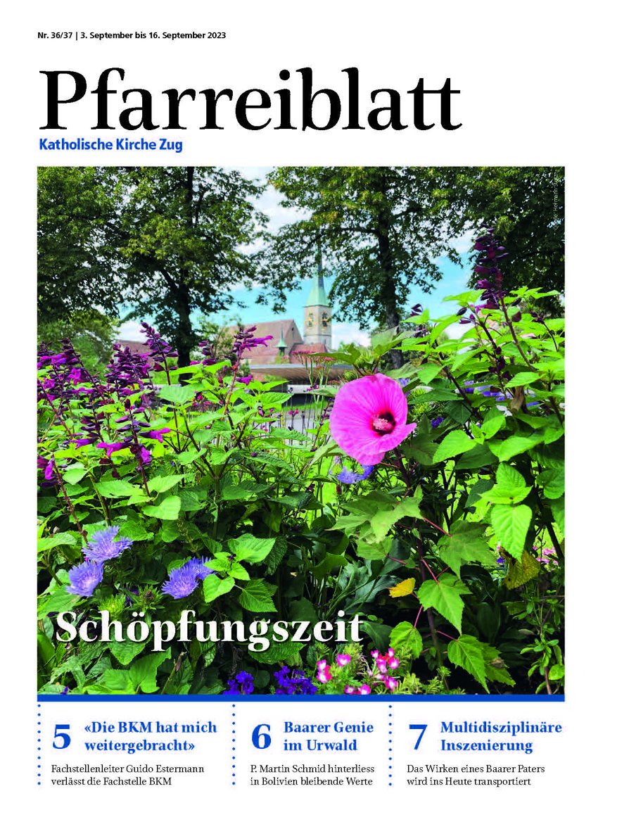 Cover Pfarreiblatt Zug, Nr. 36/37 2023
