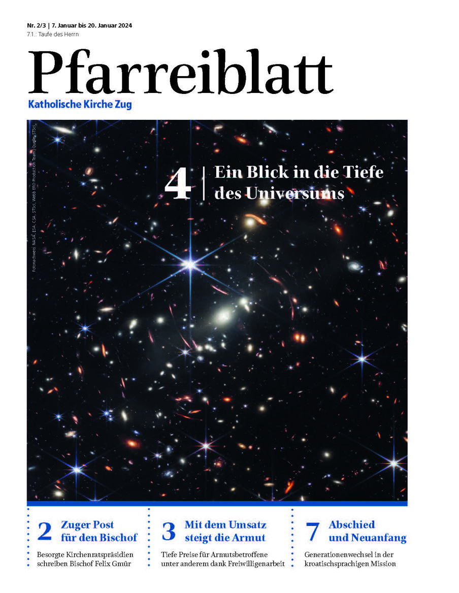 Cover Pfarreiblatt Zug, Nr. 02/03 2024