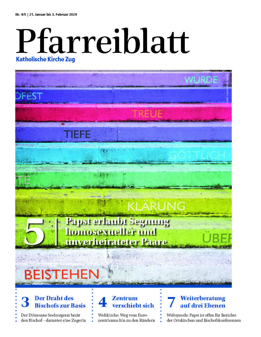 Cover Pfarreiblatt Zug, Nr. 04/05 2024